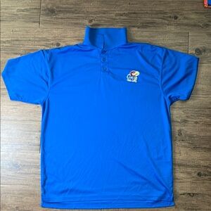 Blue Polo Shirt with Logo